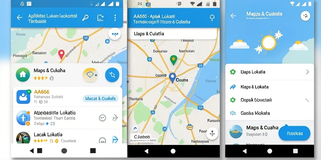 Antarmuka aplikasi AA666 yang jelas untuk lacak lokasi.