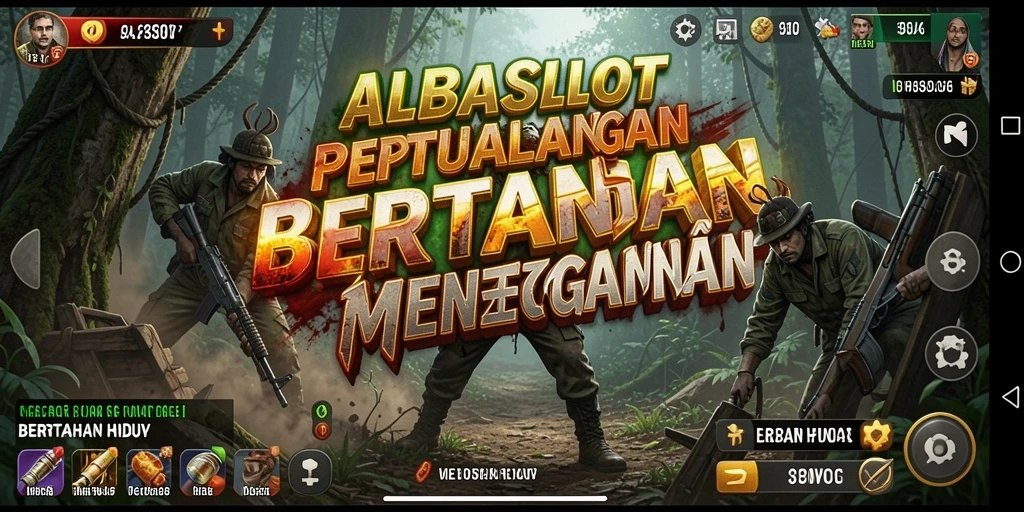 Tampilan antarmuka game ALBASLOT yang menarik untuk bertahan hidup.