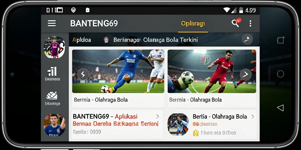 Antarmuka BANTENG69 menunjukkan informasi olahraga bola terbaru.