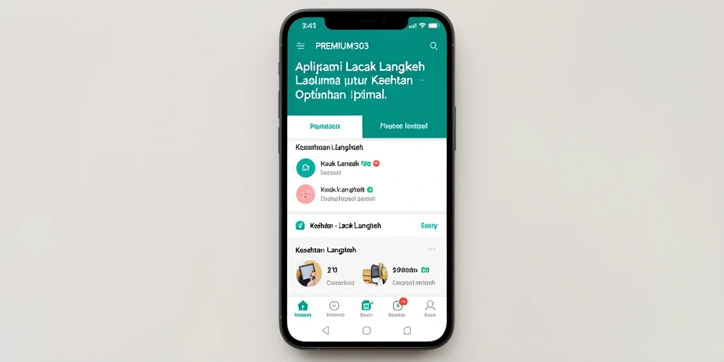 Tampilan antarmuka PREMIUM303 yang intuitif dan mudah dipahami.