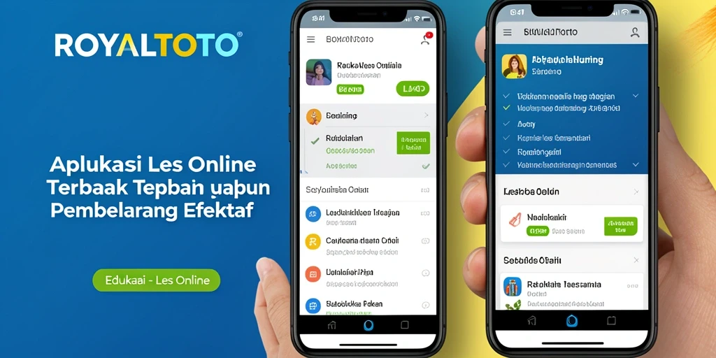 Antarmuka aplikasi Les Online ROYALTOTO yang intuitif dan menarik.