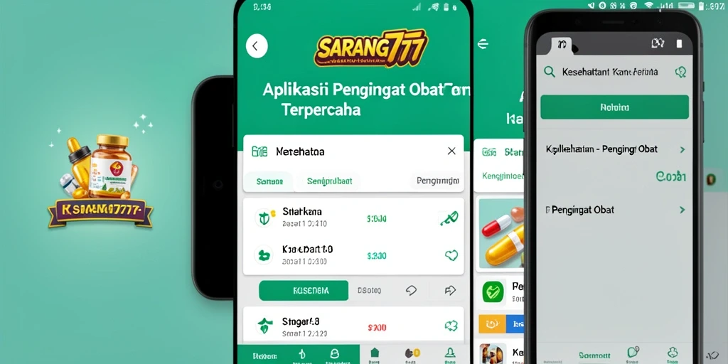 Antarmuka aplikasi Pengingat Obat yang ramah pengguna.