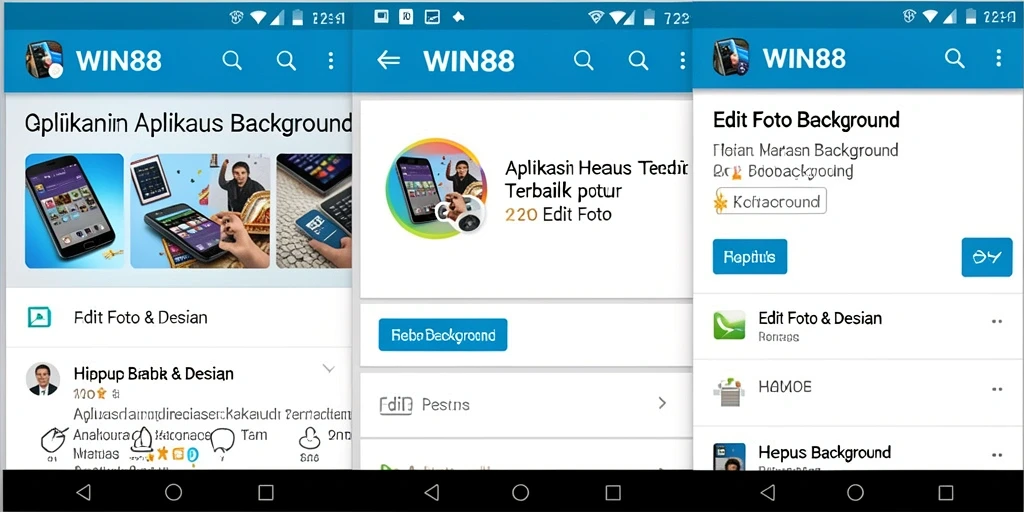 Tampilan antarmuka WIN88 yang sederhana dan fungsional untuk Hapus Background.
